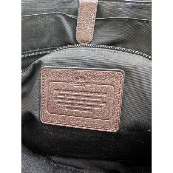 COACH F54792 Charles Messenger Chocolate Brown Leather Shoulder Laptop Bag - Picture 9 of 10